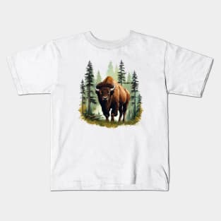 American Bison Kids T-Shirt